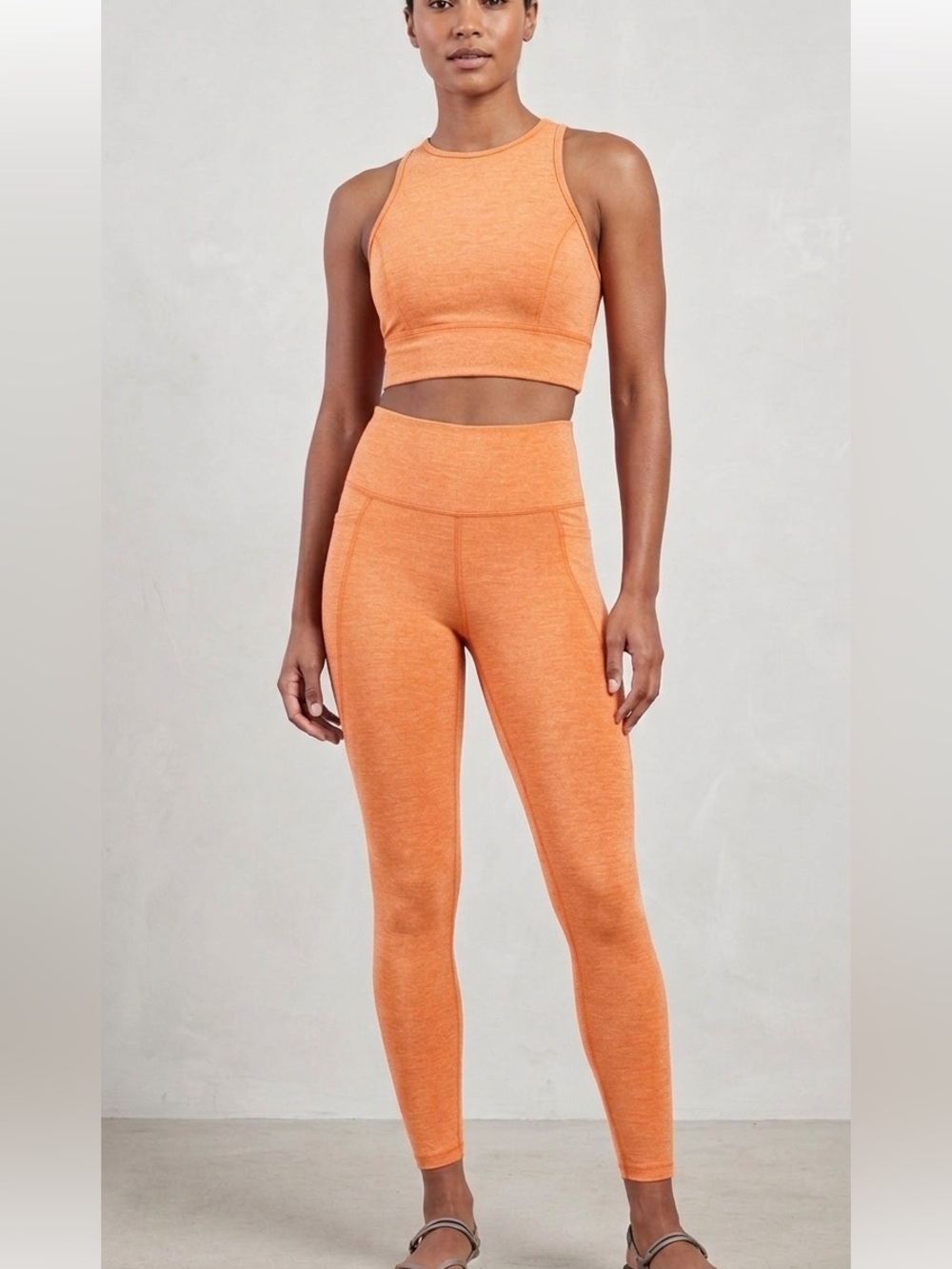JoyLab large High-Rise Orange Leggings sports bra creamsicle orange coral set